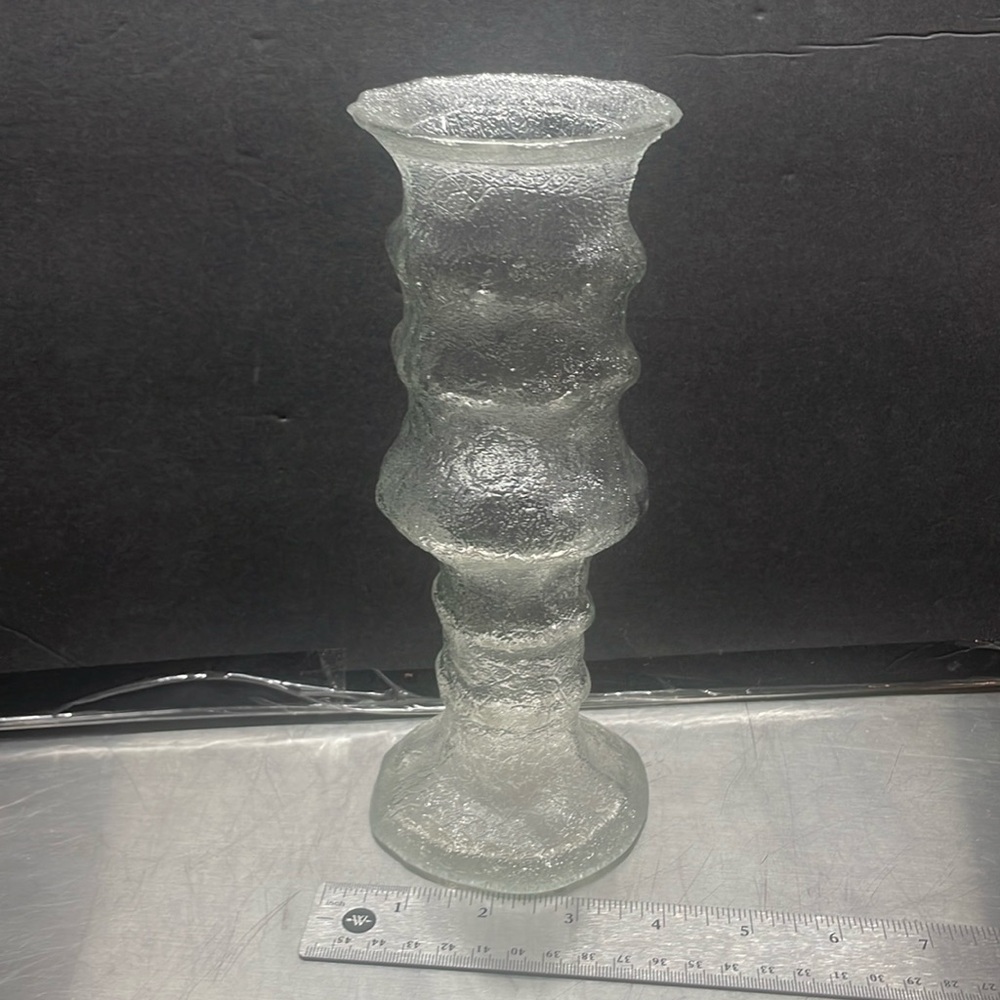 E o BRODY co VTG MCM crackle vase